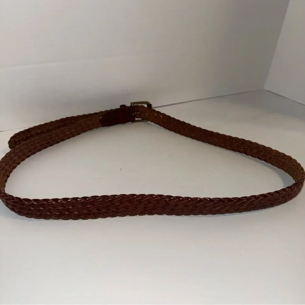 VINTAGE COACH leather braided classic work wear belt 40